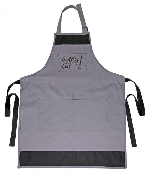 "Daddy Chef" Silver Grey with Charcoal