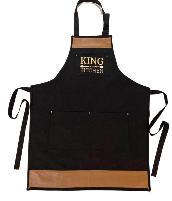 King of the Kitchen - Black with Tan Pu Leather